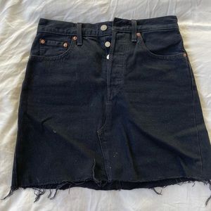Levi's Black Jean Skirt